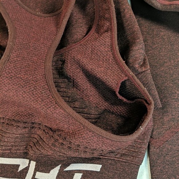 Echt 2 Set Bra Arise Scrunch Long Sleeve Crop Athletic Shirt Women's Small S - Picture 13 of 13